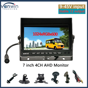 Monitor de coche GPS autocompatible de 7 pulgadas con pantalla de vigilancia de seguridad CCTV y salida LCD VGA con soporte U de control remoto RGB - Product Image 6