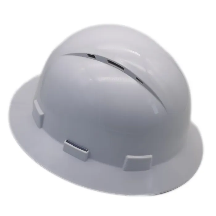 ANSI Full Brim Customizable Safety Helmet Head Protection OEM Industrial Construction HDPE Hard Hat