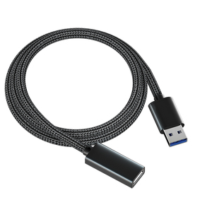 高质量USB C型母适配器电缆3A快速充电，用于打印机和相机尼龙护套，带编织屏蔽 - Product Image 3