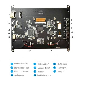 7 Zoll 800x480 Pixel PCAP-Touchscreen-Tft-Anzeige modul für Raspberry Pi