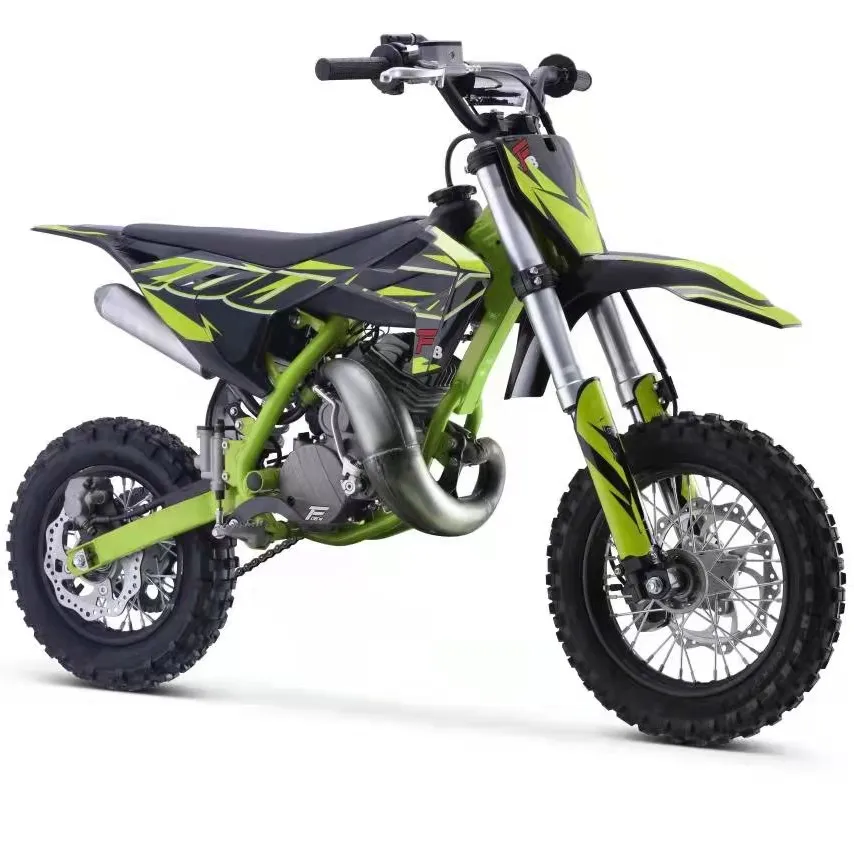 Dirt bike 50cc 2 tempi mini moto avviamento elettrico moto off road pit bike 50cc per bambini