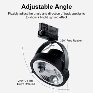 調節可能な照明AR111トラックライトANTI-GLARE DESIGN LEDトラックライト、ショーケース、住宅用 - Product Image 3