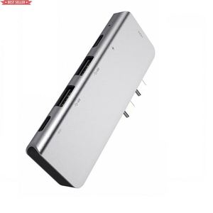 Personalizzazione Jumon 87W Power Delivery USB multifunzionale 3.0 2 porte Hub di tipo c Hub USB C Dual 4K HDTV 5 in 1 Dual USB C Hub - Product Image 3