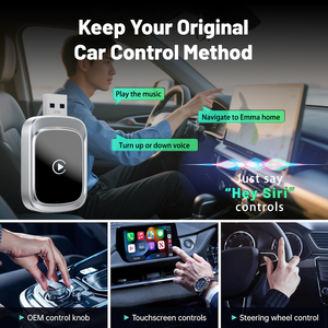 Adaptador Carplay con función de pantalla dividida Ejecute la aplicación de navegación y música juntos - Product Image 6