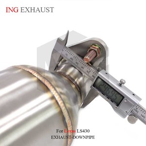 ING Performance Manifold with Catted for Lexus LS430 <strong>4.3</strong> 3UZ Auto Racing <strong>Header</strong> Brushed SUS304 Tuning Exhaust System - Product Image 4
