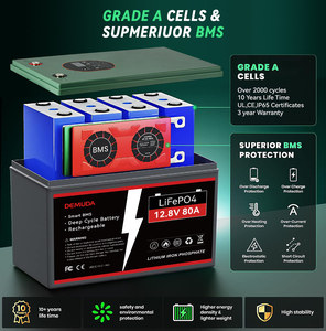 太阳能系统Lifepo4电池<span class=keywords><strong>12v</strong></span> 50ah 80ah <span class=keywords><strong>100ah</strong></span>锂离子太阳能光伏和电池存储BMS系统<span class=keywords><strong>12v</strong></span>带USB DC端口发光二极管显示器 - Product Image 4