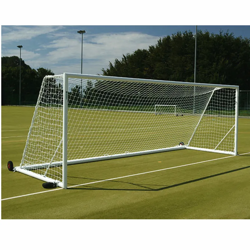 Alluminio apparecchiatura di calcio goal post portatile porta da calcio con rete