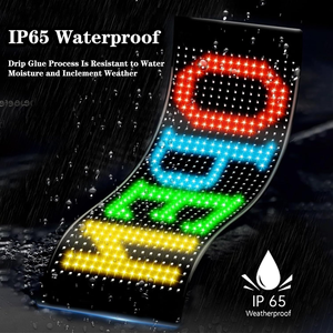 Pannello LED flessibile messaggio digitale in movimento Soft LED cartello RGB modulo a matrice di colore schermo per auto pubblicità Display a LED - Product Image 5