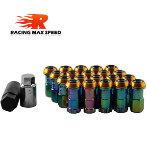 Racing R40 Phong Cách Dự Án Kics Racing Bánh Xe Sắt Racing Lug Nuts 44Mm 20 cái/bộ Đối Với Honda Toyota Mazda Với Logo - Product Image 3