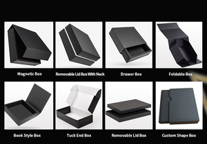Luxury Custom Guest <strong>Gift</strong> Invitation Card Paper Box Holder with Insert UV Coating Embossing Matt Lamination for Socks and Fur - Product Image 5