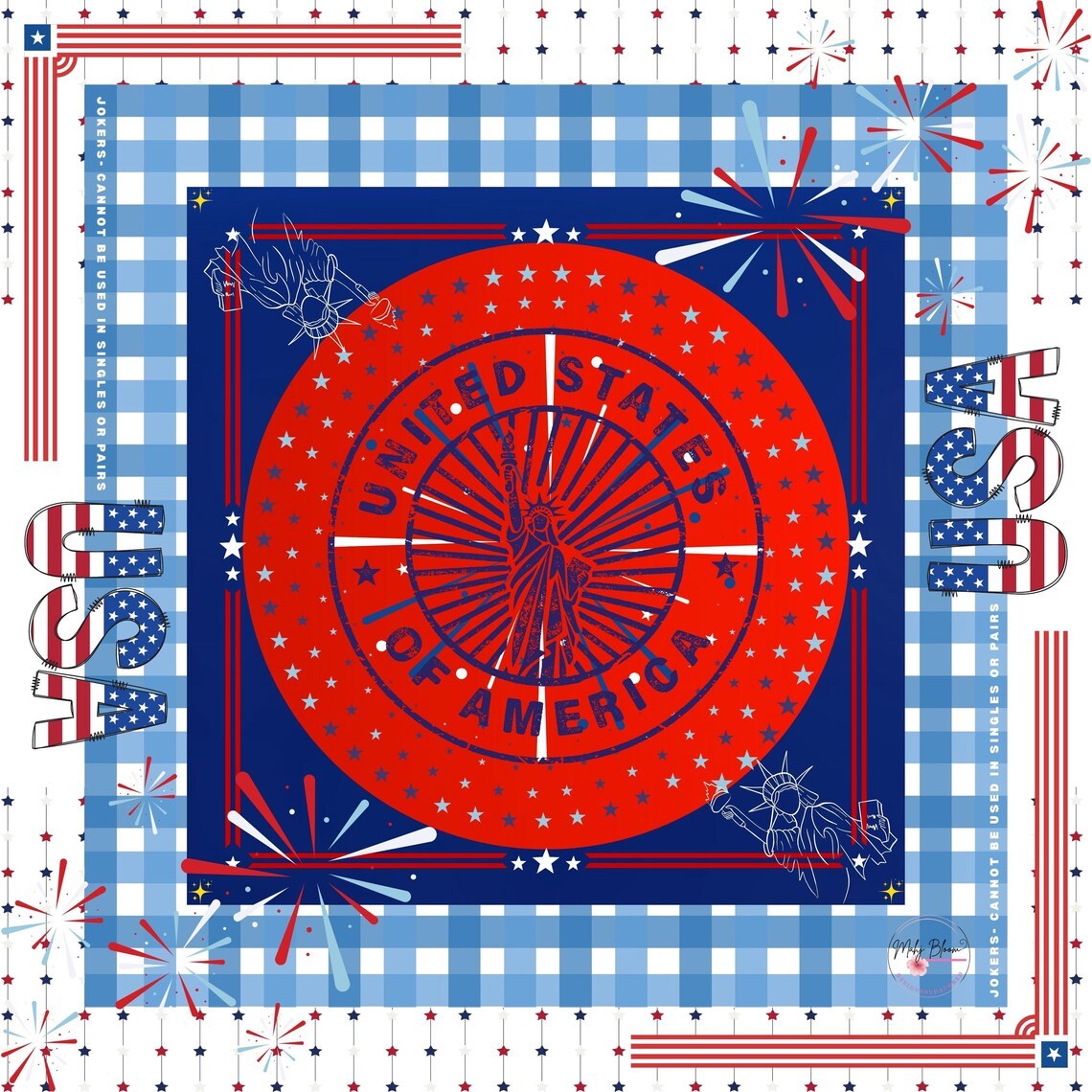 Red Navy Gingham