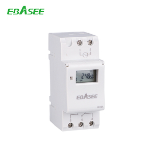 EBASEE UL180a 24 ore interruttore manuale Controller guida DIN con copertura impermeabile whiteanalogico Timer meccanico - Product Image 6
