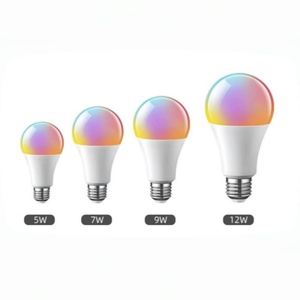 COYOLED çok renkli ampul LED RGB ampul ışık Via renk değiştiren LED ampul 7W A19 RGB 16 renkler RGB uzaktan kumanda lambası - Product Image 1