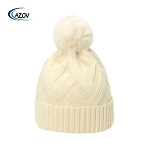 Woll mütze Herbst Winter Warme Outdoor Freizeit Mütze Mütze Ski mütze Einfarbige Kreuz Plaid Strick mütze