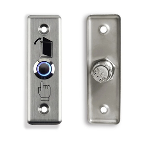 Metal Stainless Switch Door <strong>Exit</strong> <strong>Button</strong> <strong>Push</strong> to <strong>Open</strong> Home Release <strong>Button</strong> with LED Light for Access Control Lock System NO/COM - Product Image 2