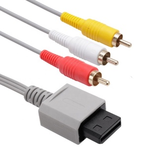 1.8เมตรสำหรับ Wii คอนโซลสาย AV คอมโพสิต3สาย RCA สำหรับ Nintendo Wii คอนโซล RCA - Product Image 2