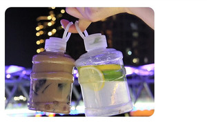プラスチック飲料ボトル漏れ防止プルタブ付きミルクティージュースホリデーギフト用リサイクルオプション毎日使用キッチン収納