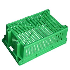 Mesh Style Vegetable <strong>Nest</strong> <strong>Stack</strong> Vented Plastic Baskets Logistics Transportation <strong>Crates</strong> for Fruit Vegetable for Storage Shipping - Product Image 2