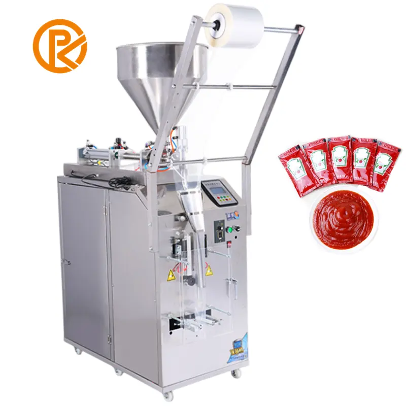 Machine automatique d'emballage de remplissage de pâte liquide Machine d'emballage de scellage de sac de pâte de salsa de pomme de terre de tomate