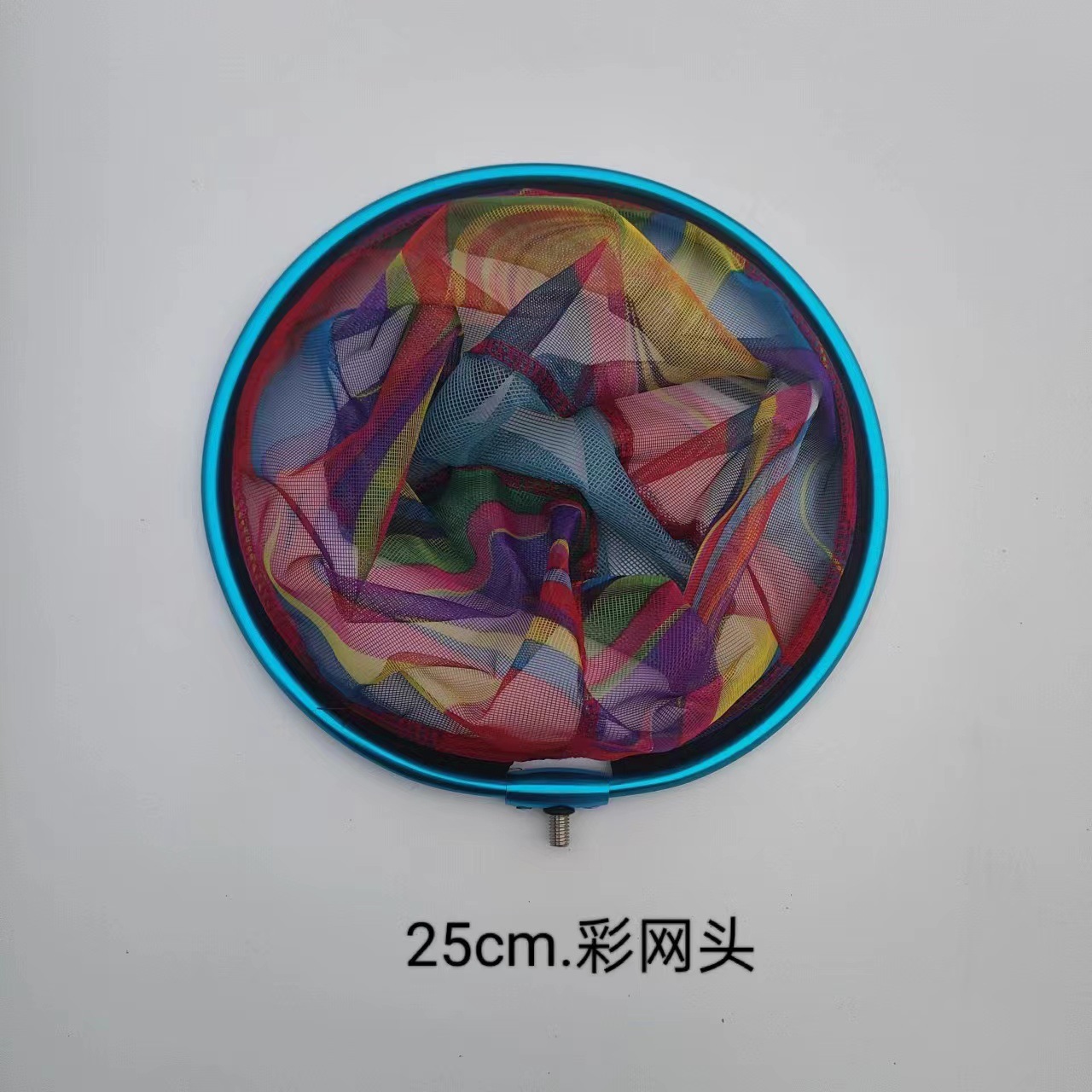 Tête en maille colorée de 25 cm
