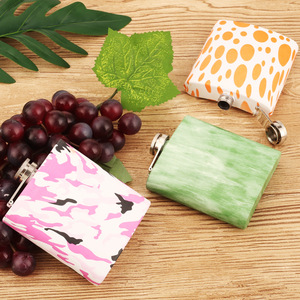 Tùy chỉnh 6oz 7Oz 8oz Matte đầy màu sắc rượu Whisky bị rò rỉ bằng chứng thép không gỉ Hip <span class=keywords><strong>Flask</strong></span> - Product Image 3