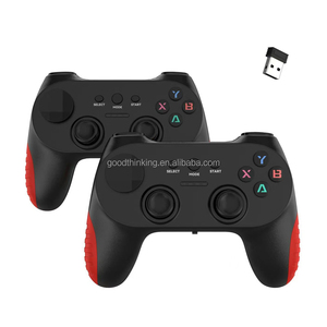 OEMロゴ新しいシンプルなPCゲームパッドワイヤレス2.4Ghzゲームコントローラー振動なしゲームスティックボックスUSBジョイスティック2人用 - Product Image 4