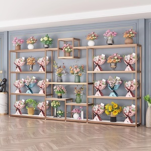 Hoa cửa hàng hiển thị đứng, hoa bó hoa giá, đa cấp đơn giản hoa đứng, thủ công mỹ nghệ kệ - Product Image 1