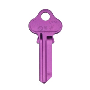 Popular ultra Light Titanium Colorful Uncut <strong>Key</strong> Blank LW4 Aluminum <strong>Key</strong> Blank for Duplicate <strong>Key</strong> Cutting Machine