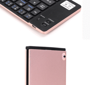 Venta al por mayor Mini teclado ultrafino plegable inalámbrico Bluetooth teclado para Android Smartphone teclado colorido de alta calidad
