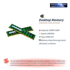 Pandl ใหม่ชุดเมนบอร์ดคอมพิวเตอร์ตั้งโต๊ะ, E5 Xeon แบบคู่ V4คอมโบ DDR4 ECC 2x8GB 2400MHz เมนบอร์ดคู่ X99 2680v4ซีพียู - Product Image 3