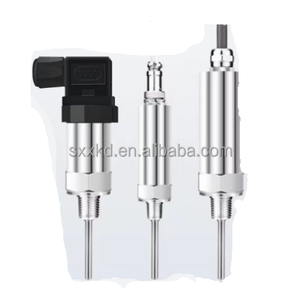 Buena calidad 4-20mA Salida PT100 Transmisor de temperatura Transductor Acero inoxidable Pt100 Sensor de temperatura Fábrica