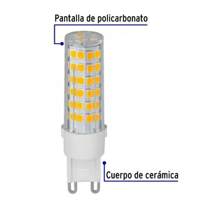 Blister ambalaj ile 6 G9 taban sıcak ışık kapsül tipi LED ampuller 4W kutu - Product Image 2
