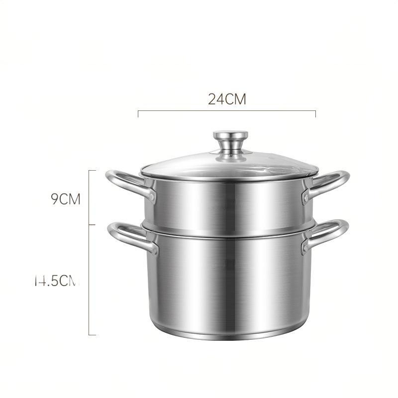 24cm/With a steaming grid