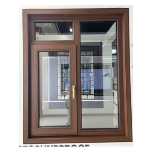Ventanas abatibles UPVC de buena calidad ventanas pvc de doble acristalamiento con persianas integradas - Product Image 6