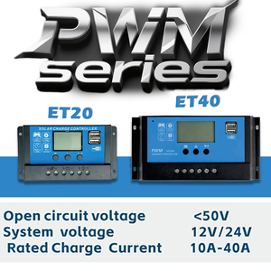Солнечный ЖК-дисплей 12v 24v 10a 20a 30a Pwm контроллер солнечного заряда - Product Image 2