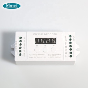 12-24V DC 16A DMX512 драйвер диммер 4 каналов DMX PWM Декодер для RGB и RGBW светодиодное освещение - Product Image 4