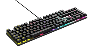 Fábrica profesional 104 Teclas LED USB Teclado mecánico con cable Nueva aplicación de escritorio de computadora