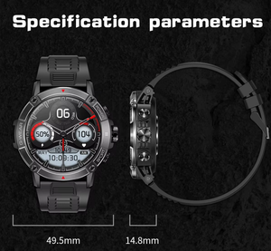 Nx8 Thông Minh Đồng Hồ Cho Nam Giới IP68 Tập Thể Dục Tracker Ios/Android Tương Thích Ngoài Trời Thể Thao Bt Gọi Đa Chức Năng Câu Trả Lời Cuộc Gọi - Product Image 6