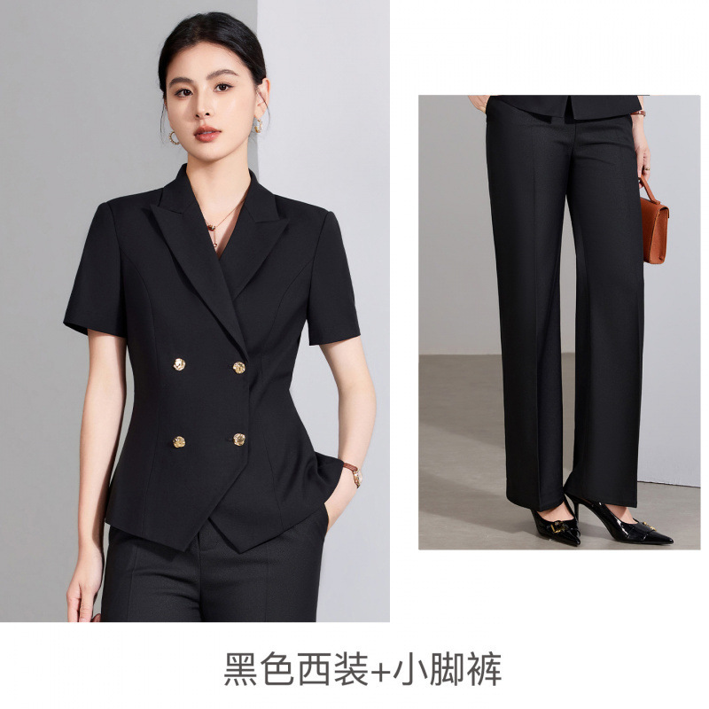 Black suit skinny trousers