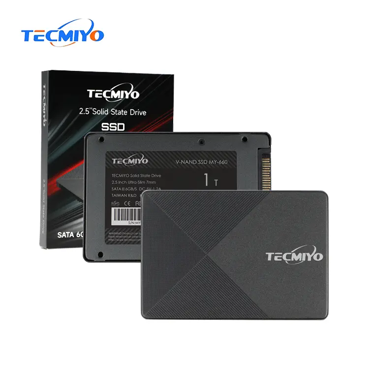 Tecmiyo 120 GB/128GB/240GB/256GB/480GB/512GB/1TB SATA3 ssd 120 gb unità ssd interne per laptop