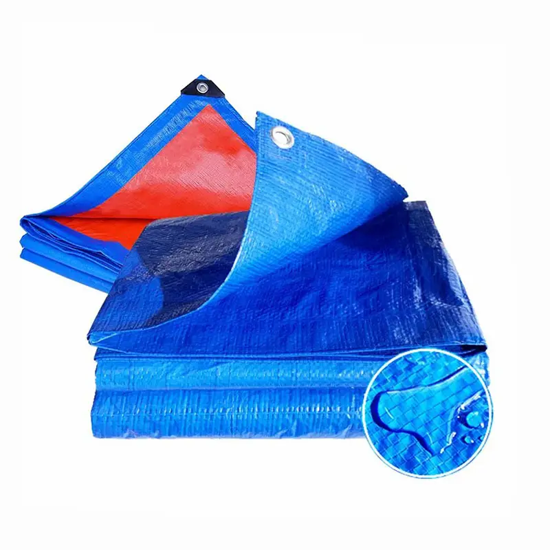 wholesale Fire retardant rolling tarp fabric blue for Cargo Tent Cover PE tarpaulin