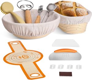 Sourdough Bánh Mì Chống Giỏ 9 Inch Sourdough Starter Kit Cao Cấp Nướng Quy Mô Kỹ Thuật Số Quy Mô Nhà Bếp Bánh Mì Giỏ Set - Product Image 3