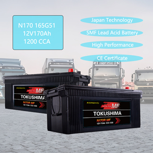 JIS/DIN高性能MF N170 165G51新型12V 170Ah铅酸蓄电池，适用于汽车大型卡车和船只 - Product Image 6
