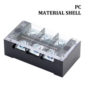 Terminal de tornillo de valla de tipo fijo, 600V, serie TB, 15A, 25A, 45A, doble fila, bloque de terminales de barrera fija - Product Image 3