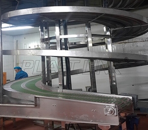 <strong>Spiral</strong> Screw Conveyor Conveyor for <strong>Accumulation</strong> Buffering Cooling Product