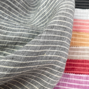 European High Quality Pure <strong>Linen</strong> Fabric Yarn-dyed Woven Check Shirt Fabric Roll Anti Mite <strong>Linen</strong> Fabric - Product Image 4