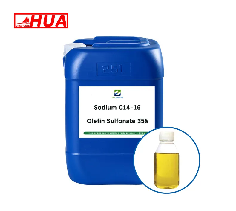 HUA hot AOS sale Sodium C14-16 Olefin Sodium Sulfonate Cas 68439-57-6