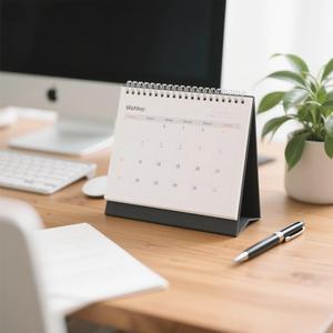 Promosyon iş hediyeler sert kapak masaüstü takvim masa Mat Spiral bağlı kuşe kağıt kitap ofset özelleştirilebilir içerik - Product Image 3