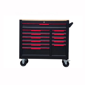 12抽屉工具箱车间机械工具手推车车间滚轮车库滚动工具柜 - Product Image 1