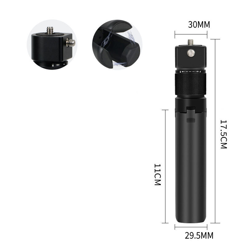 Poignée rotative noire